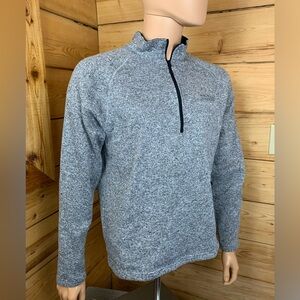 Snotek‎ X-Series Fleece Men's Medium Heather Grey Zip-Up Sweater Ski Snowboard